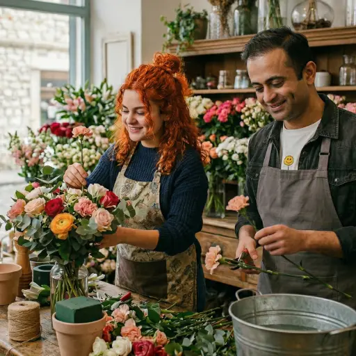 Florist at work